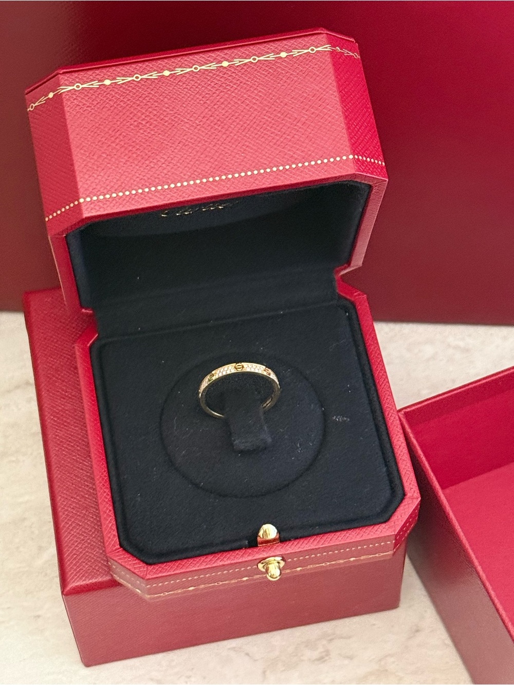 Brand new Cartier Gold Diamond Pavé Love Band - Picture 15 of 15